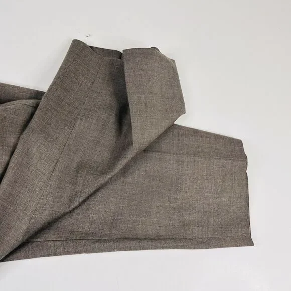 Joseph Abboud 56S Suit 25x27 Flat Front 100% Wool Beige Two Button Double Vented